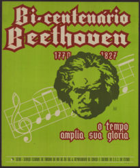 Cartaz "Bicentenário Beethoven" de Nelson Boeira Faedrich